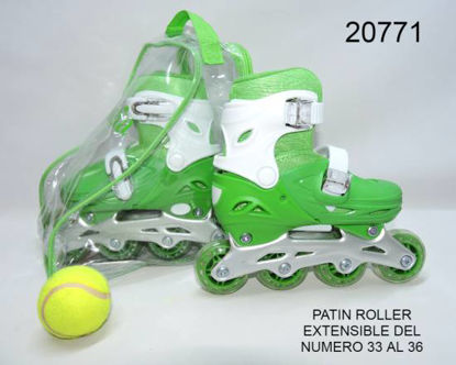 Imagen de PATIN ROLLER 33-36 CON ESTUCHE VERDE 5.23